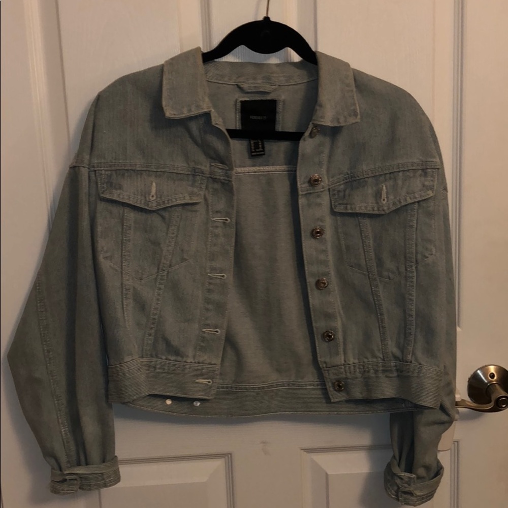 worn once denim jacket